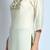 Gruhnaree Off-White Floral Yoke Design Short Kurta