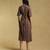 Brown Striped Dress by RITU KUMAR