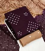 Wine bandhej rayon salwar
