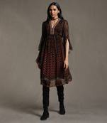Black Printed Dress by RITU KUMAR