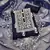 Navy-Blue Embroidered Organza Salwar