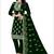 Green embroidered organza salwar