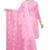 Light-pink embroidered organza salwar