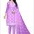 Purple embroidered organza salwar