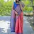 Rani Pink Woven silk blend Blend Saree With Blouse