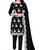 Black embroidered georgette salwar