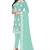 Light-turquoise embroidered georgette salwar