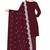 Wine embroidered georgette salwar