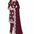 Wine embroidered georgette salwar