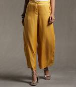 Mustard Straight-Legged Pants