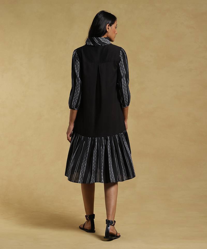 Black Tiered Short Dress