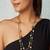 Brown Pearl Layered Necklace With Gold Polish Chain