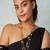Brown Pearl Layered Necklace With Gold Polish Chain