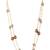 Brown Pearl Layered Necklace With Gold Polish Chain