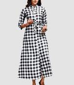 White printed crepe short-dresses