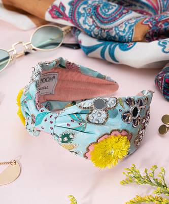 Joey & Pooh X Payal Singhal Orla Mint Headband 3