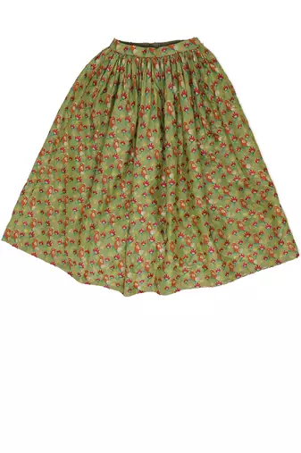 CHARTREUSE BANARASI SKIRT