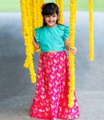 PERCHED OWL LEHNGA SET