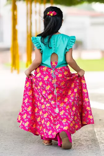 PERCHED OWL LEHNGA SET