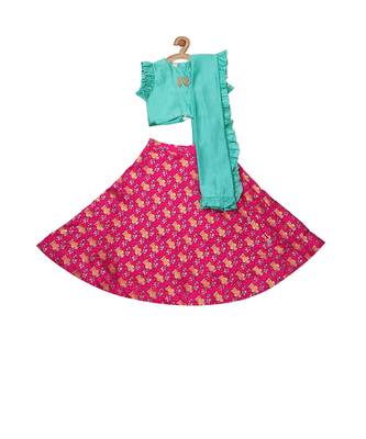 PERCHED OWL LEHNGA SET 3