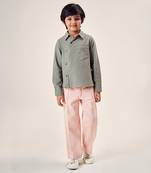 multicolor COTTON ASSYMMETRIC CASUAL SHIRT