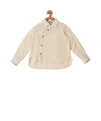 multicolor COTTON ASSYMMETRIC CASUAL SHIRT 5