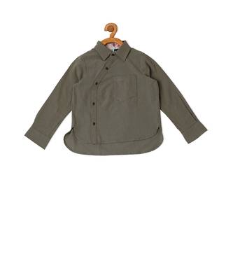 multicolor COTTON ASSYMMETRIC CASUAL SHIRT 6