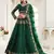 Green Coding Embroidered 2-Layer With Net And Silk Satin Semi Stitched Lehenga