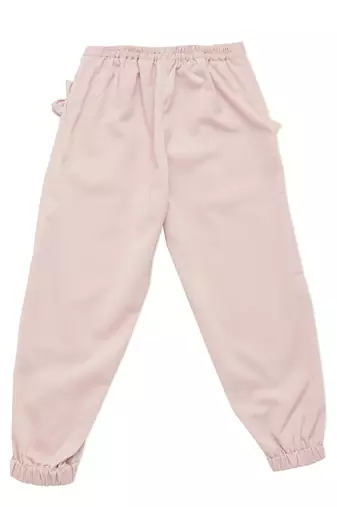 multicolor COTTON JOGGERS WITH BOWS
