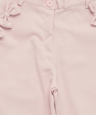 multicolor COTTON JOGGERS WITH BOWS 7