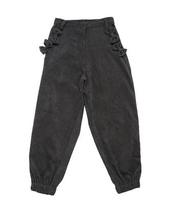 multicolor COTTON JOGGERS WITH BOWS 8
