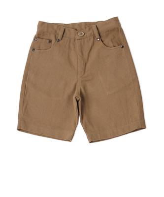 brown COTTON KHAKI BOARD SHORTS 4