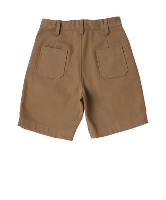 brown COTTON KHAKI BOARD SHORTS 6