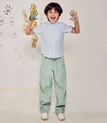 white COTTON MANDARIN COLLAR DRESSY SHIRT