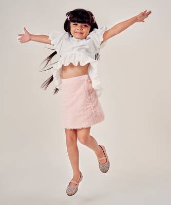 pink COTTON RETRO MINI SKIRT 2