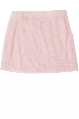 pink COTTON RETRO MINI SKIRT