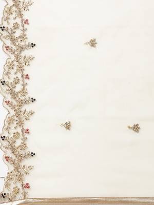 Beige woven jacquard long-kurtis 4