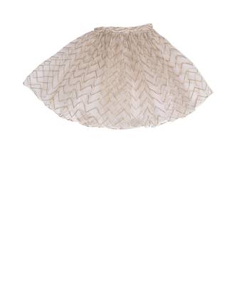 beige organza TWIRLING SKIRT 3