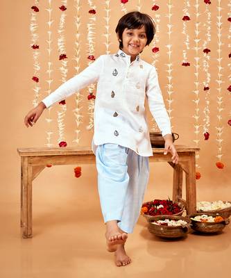 LINEN  BOAT LINEN SHIRT KURTA SET 2