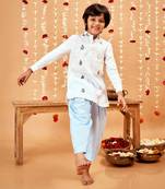 LINEN  BOAT LINEN SHIRT KURTA SET