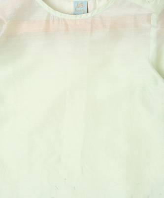 CHANDERI MINT GREEN KURTA PYJAMA WITH FLORAL BANDI 7