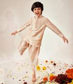 LINEN  PINTUCKS KURTA PAITHANI PYJAMA SET