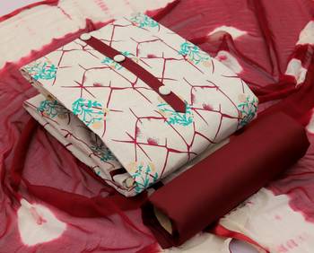 Maroon floral print cotton salwar 1