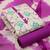 Purple floral print cotton salwar