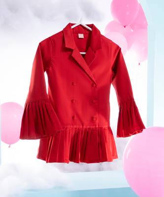 Chic Biker Girl Jacket Dress 1