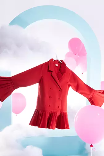 Chic Biker Girl Jacket Dress