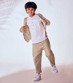 JOGGER STYLE LINEN TROUSERS