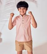 MANDARIN COLLAR SHIRT