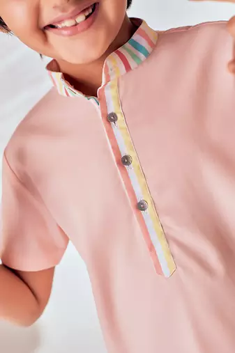 MANDARIN COLLAR SHIRT