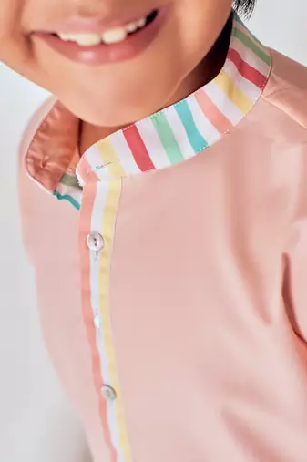 MANDARIN COLLAR SHIRT